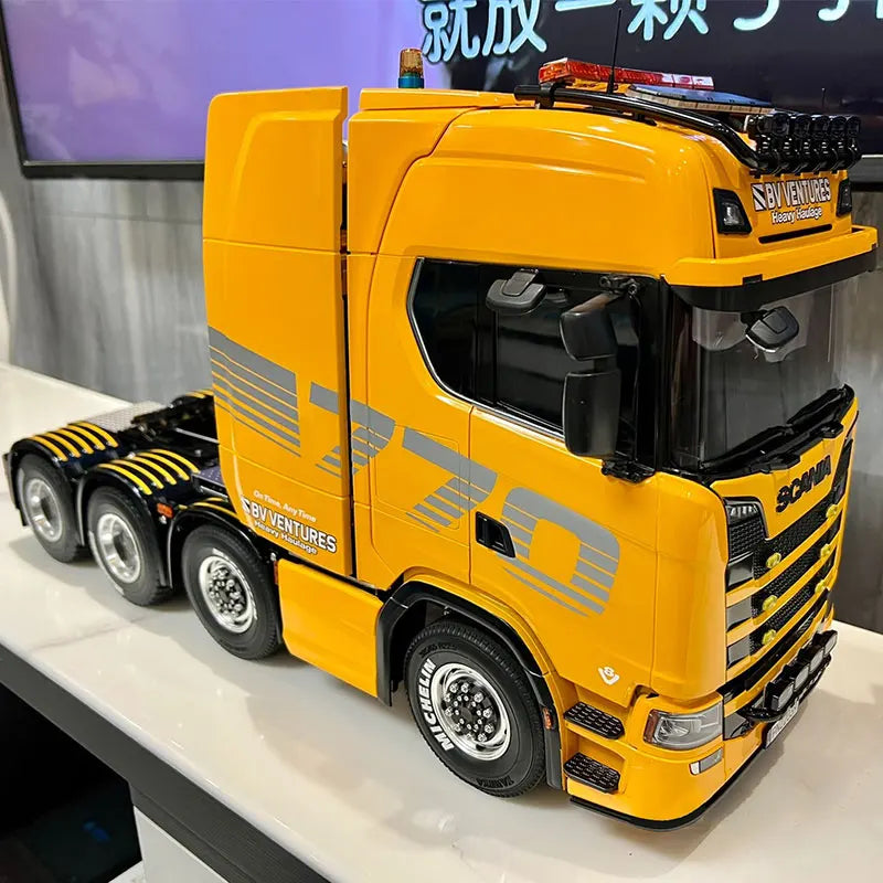ANTNX Tamiya 770S 1/14 RC Trailer 8X4 Heavy Trailer Model RTR with Light and Sound System Boy Remote Control Car Model Toy Gift ANTNX.COM