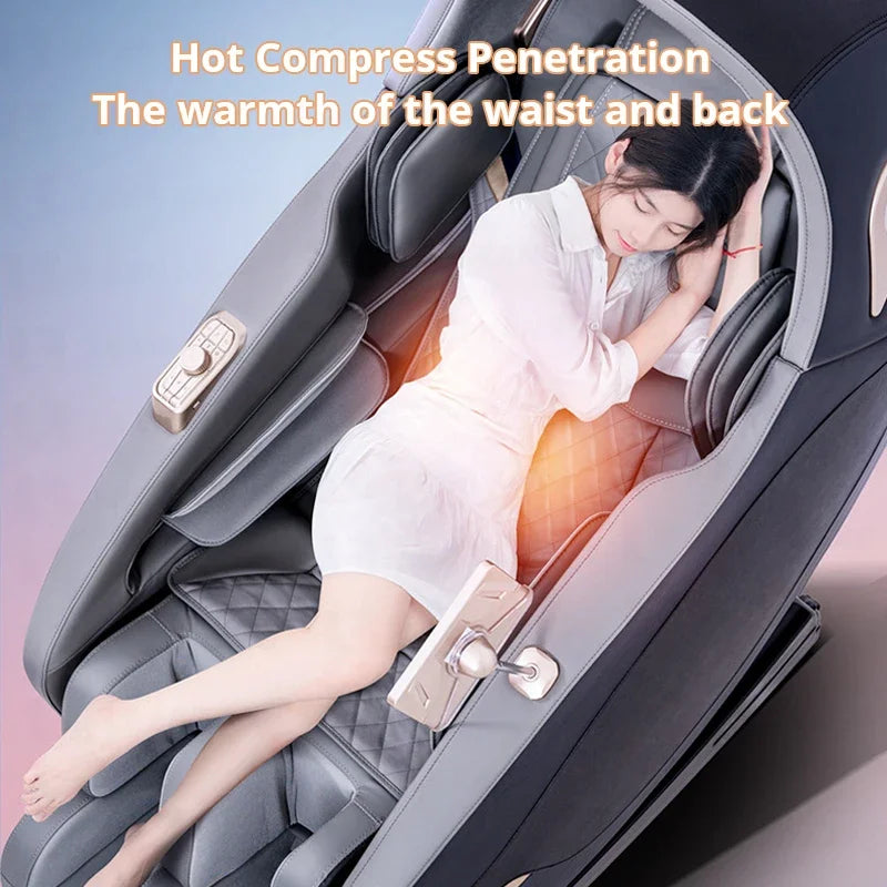 MMOOKA Luxury Zero Gravity Massage Chair Thigh Hips Roller Massage Calf Kneading Heating Air pressure with Music