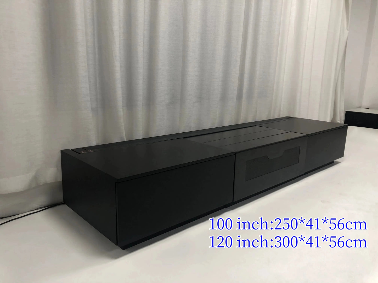 2024 New UST Projector TV Cabinet Ultra Short Throw Laser Remote Motorized Projector Cabinet for Home Theater