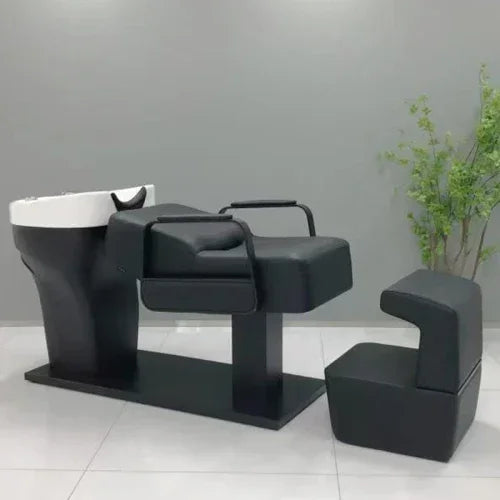 MMOOKA j Barber Shop Shampoo Chair for Hair Half Lying Shampoo Chair Sitting Beauty Flushing Bed