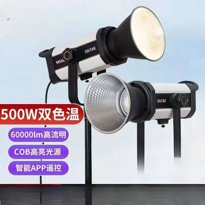 MMOOKA New M500 Bi Color 500w Holdable Daylight Balanced Led Video Light Kit for Professional Photo and Tikok