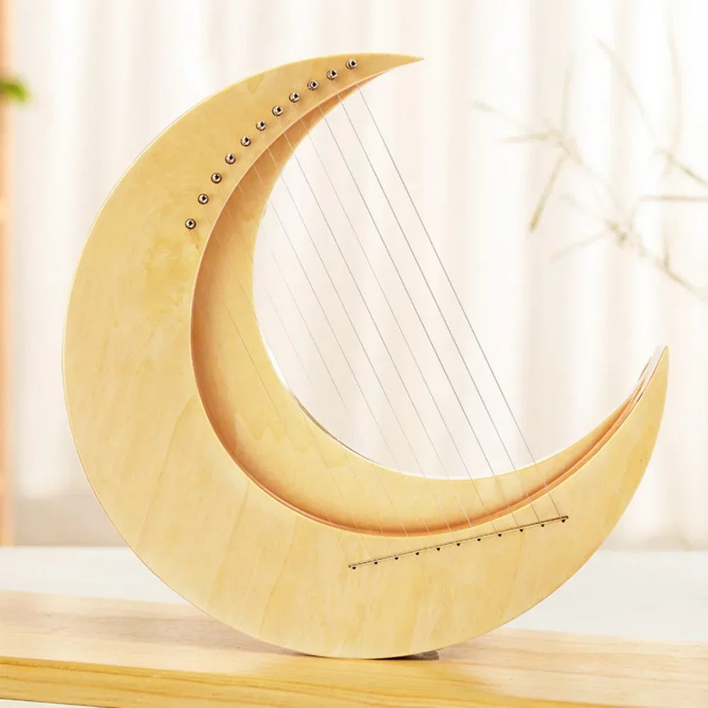 Portable Harp 15-string Lyre Beginner 10-string Lyre Small Harp Unique Art Design Chinese Musical Stringed Instruments