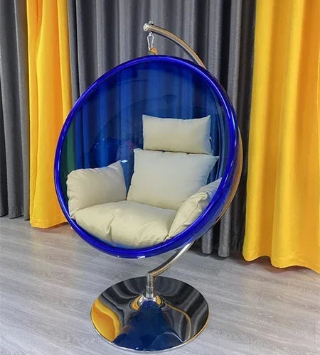 MMOOKA Bubble Chair Transparent Glider Single Cradle Chairs Indoor Balcony Lazy Hanging Basket Swing Rocking Chair Outdoor Egg Chairs