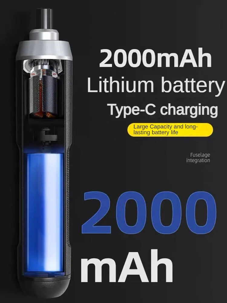 Deli electric screwdriver Wireless rechargeable lithium battery screwdriver with LED lamp cordless drill 3.6V electric tool set