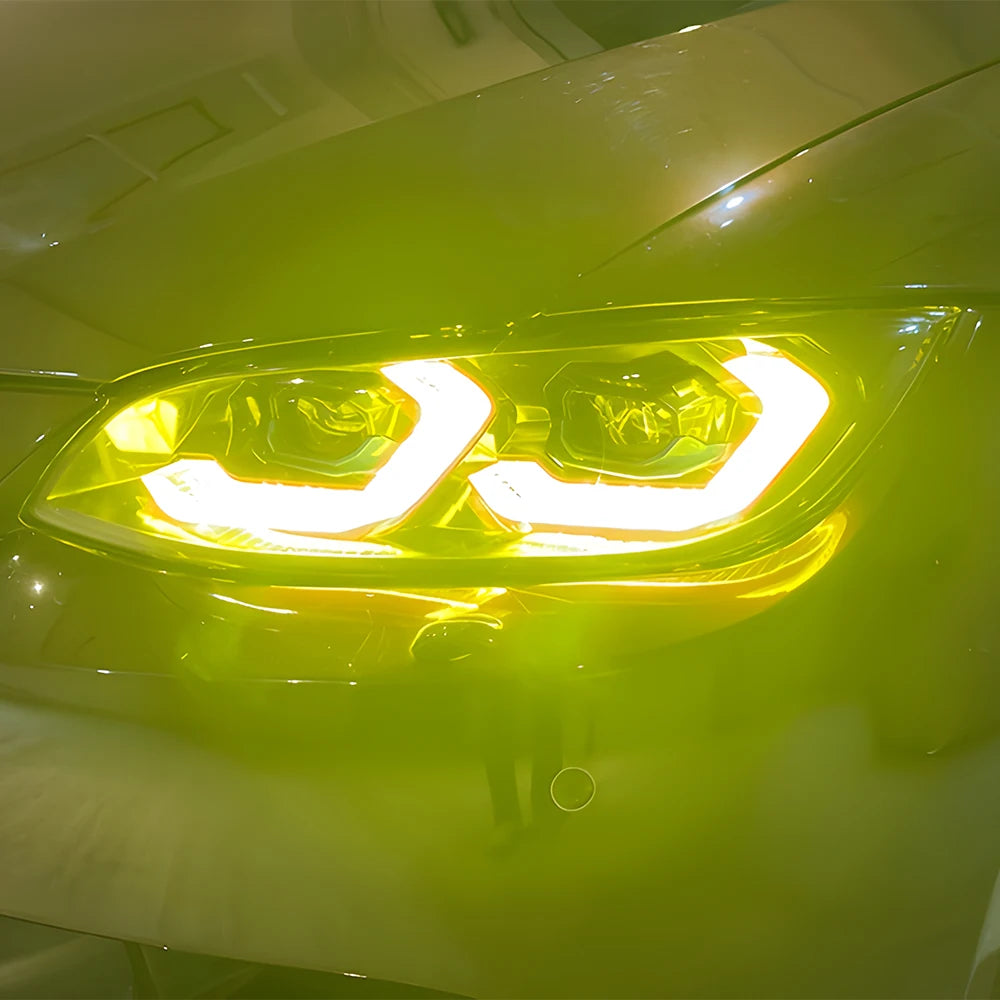 ANTNX For Bmw 3 Series E92 E93 320I 325I M3 2007-2010 Led Auto Headlight Assembly Upgrade Yellow Drl Projector Lens Car Accessories ANTNX.COM