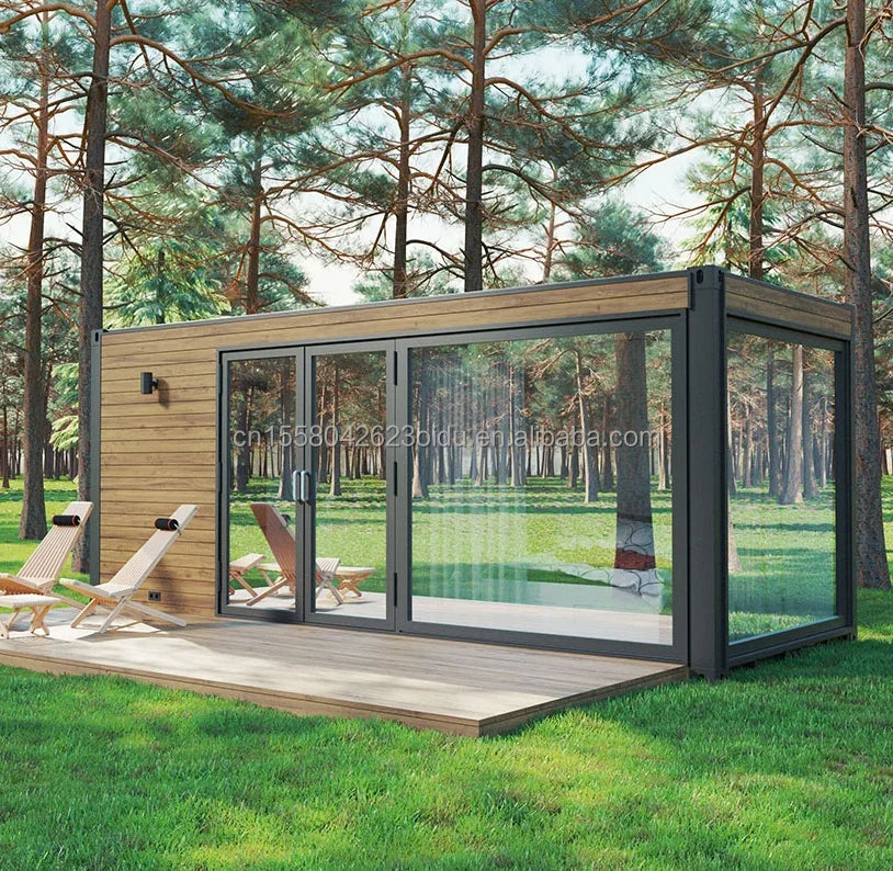ANTNX 20ft Garden Hotel Event Tiny House Wooden Studio Flat Pack Prefab Container Coffee House Vacation House ANTNX.COM