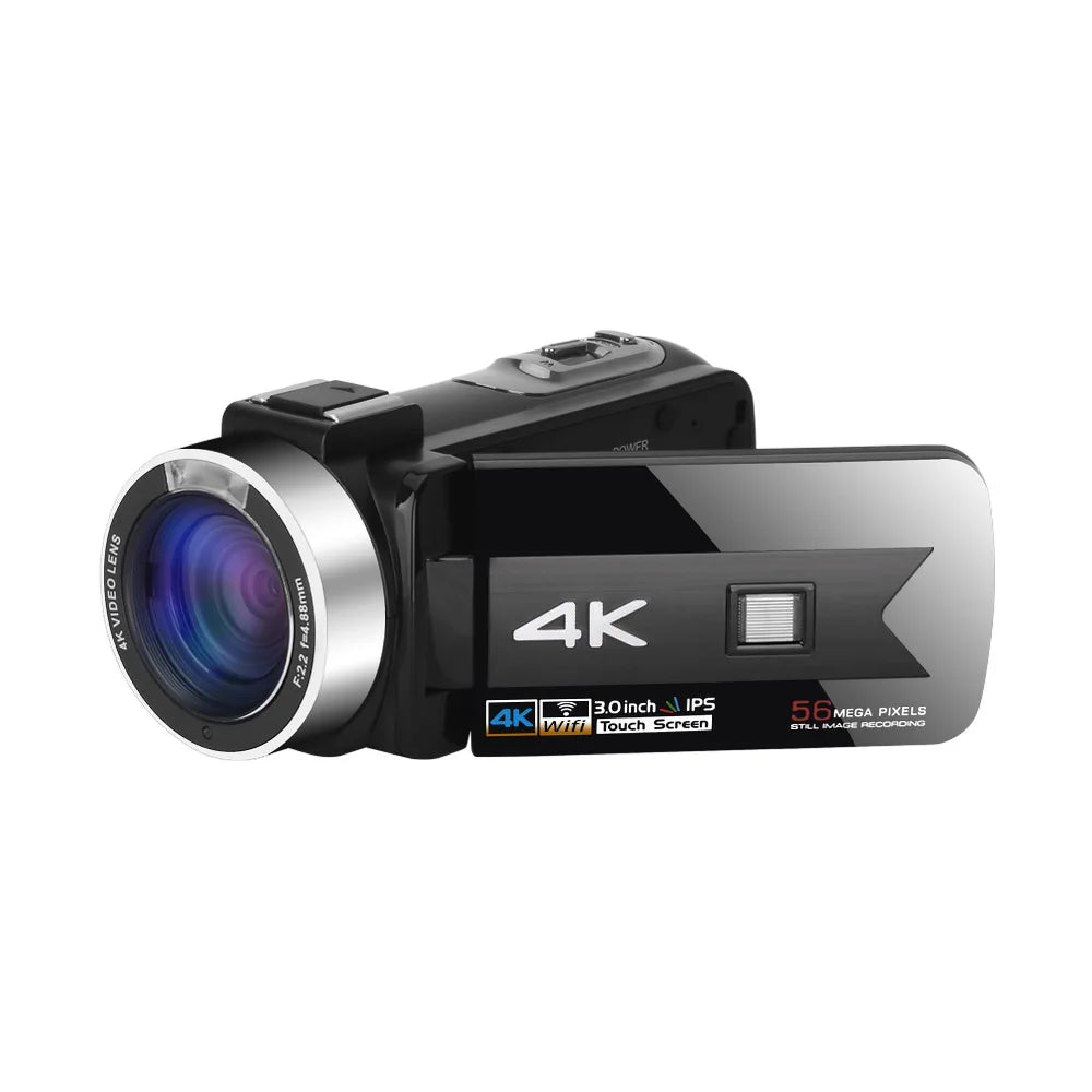 MMOOKA 2025 Outdoor Video Camcorder WiFi IR Night Vision 56MP Fill Light Touch Vlogging For Tiktok Youbute Webcam Camera Recorder