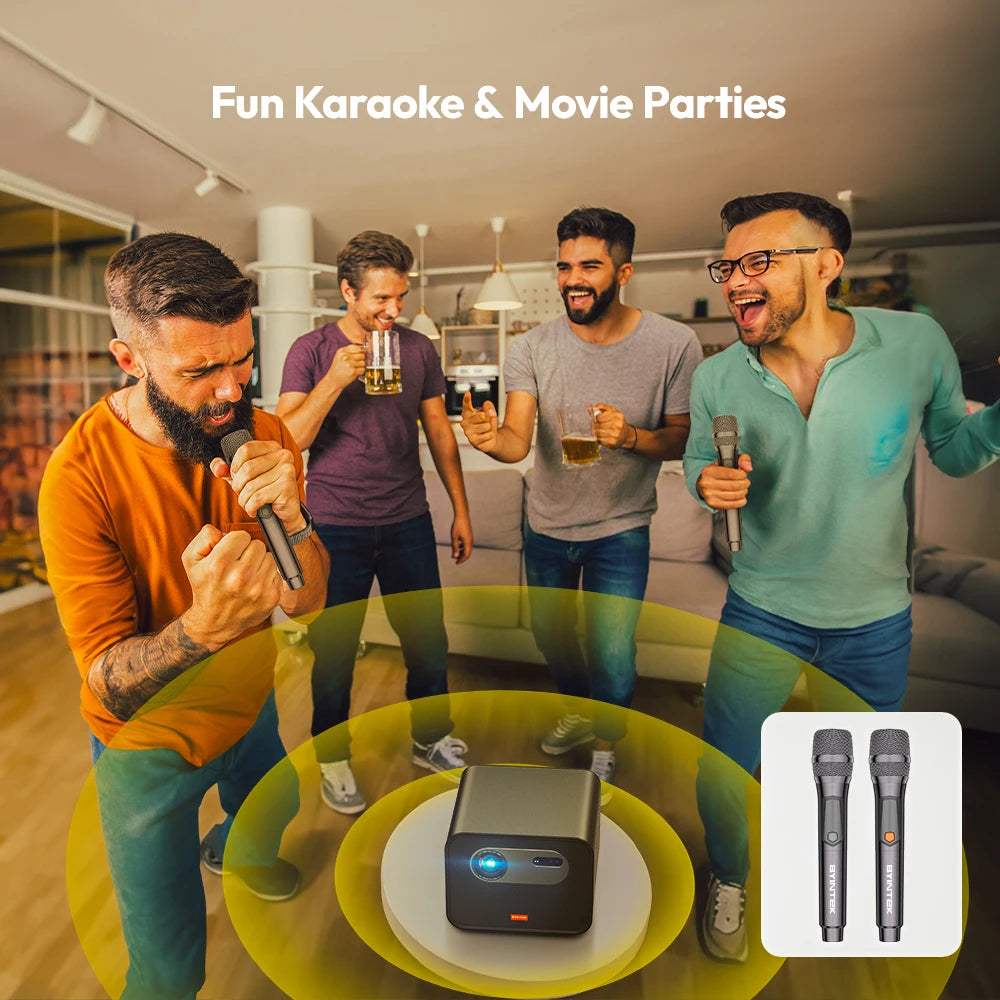 ANTNX BYINTEK R90 Max Full HD 1080P Projector 4K DLP 2200 ANSI Lumens Android TV 11.0 3D 4K Supported Smart Home Theater Projector ANTNX.COM