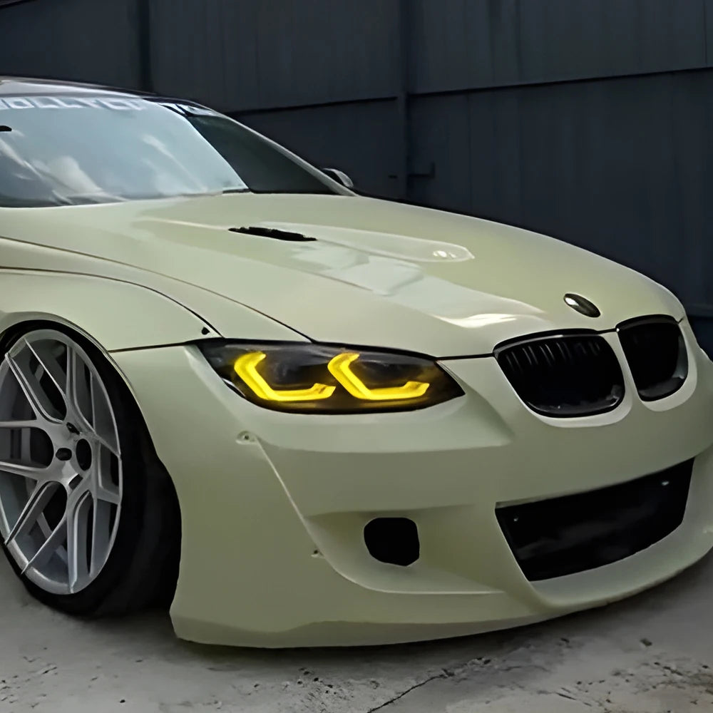 ANTNX For Bmw 3 Series E92 E93 320I 325I M3 2007-2010 Led Auto Headlight Assembly Upgrade Yellow Drl Projector Lens Car Accessories ANTNX.COM