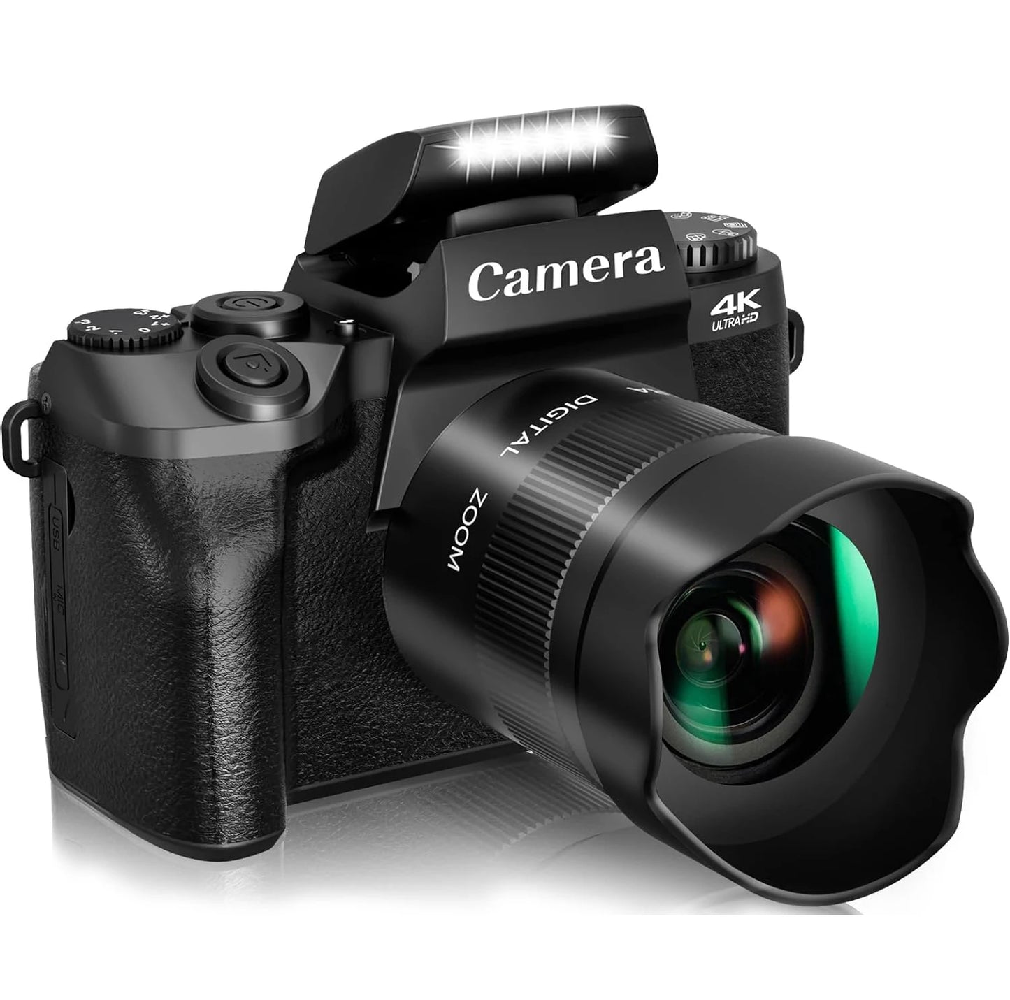 MMOOKA 2025 16X Zoom 64MP DSLR HD WIFI Cameras 4.0 Touchscreen 4K Digital for Tiktok Photography Video Live Streaming Vlogging