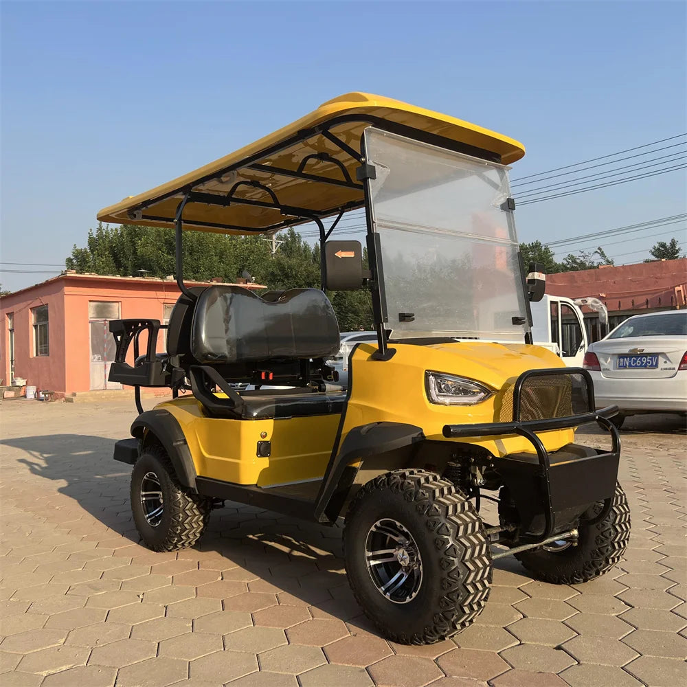 ANTNX New Design 4 Seater 60V 72V Lithium Battery Golf Carts New Arrival Red Golf Carts 4KW 5KW 7.5 KW AC Motor Electric Golf Carts ANTNX.COM