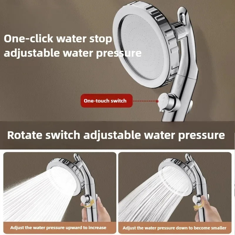 MMOOKA High Pressure Filter Shower Head Handheld Water Saving Nozzle for Bathroom Accessories Spa Massage Detachable Sprayer Shower Set MMOOKA.COM