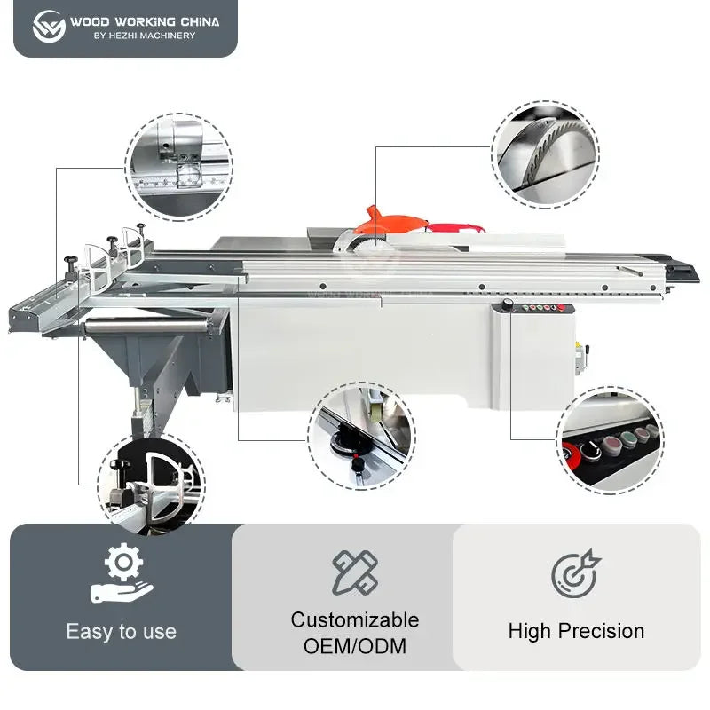 ANTNX HZ507 Small Circular CNC Portable Wood Cutting Sliding Panel Saw Machine Table for Woodworking ANTNX.COM