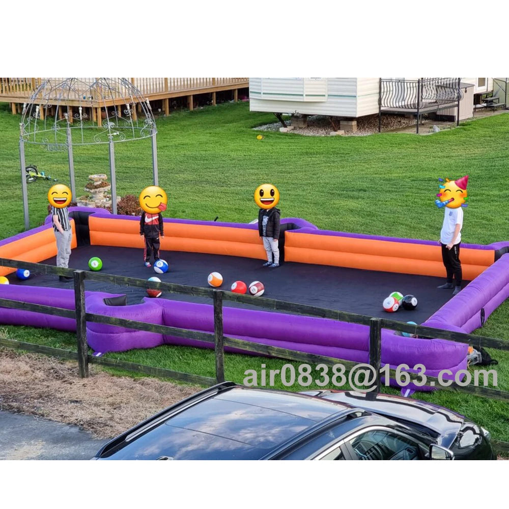 ANTNX Commercial Inflatable Snooker Soccer Pool Inflatable Snookball Table Giant Outdoor Human Billiards For Events Carnival Games ANTNX.COM