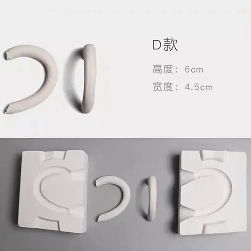 Pottery Clay Ceramic Coffee Cups, Handle Shaper Tools, Plaster Gypsum Mold Moulds, Handmade Craft Supplies, Different Kinds