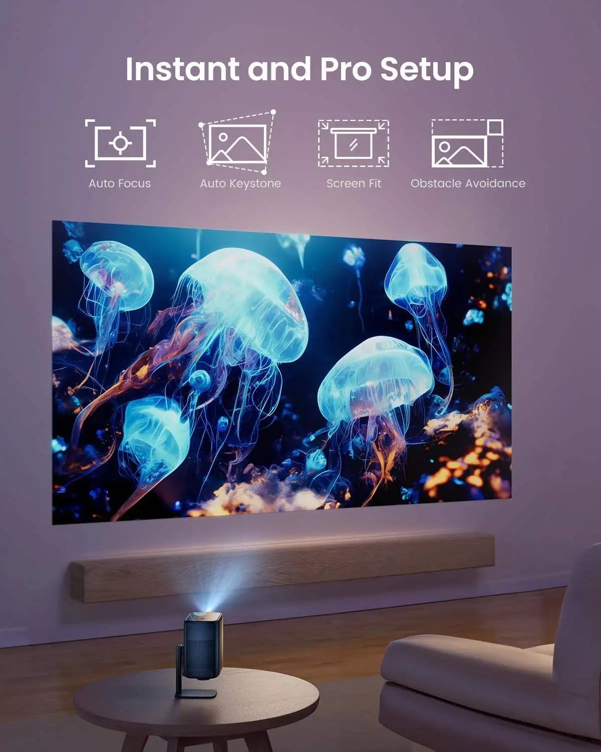 ANTNX 1080p Mini Portable Smart Projector Dangbei N2 Global Version High Quality 400 IOS Lumens 1080P Max Resolution 3D US Home Cinema ANTNX.COM