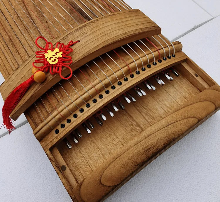Chinese Guzheng Professional 125cm Dig Small Guzheng 21 strings Mini Music Instrument Zither With Full Accessories