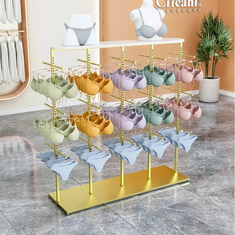 MMOOKA Underwear store shelf Bra underwear display shelf lifting adjustment double side hanging bra shorts Nakajima display shelf