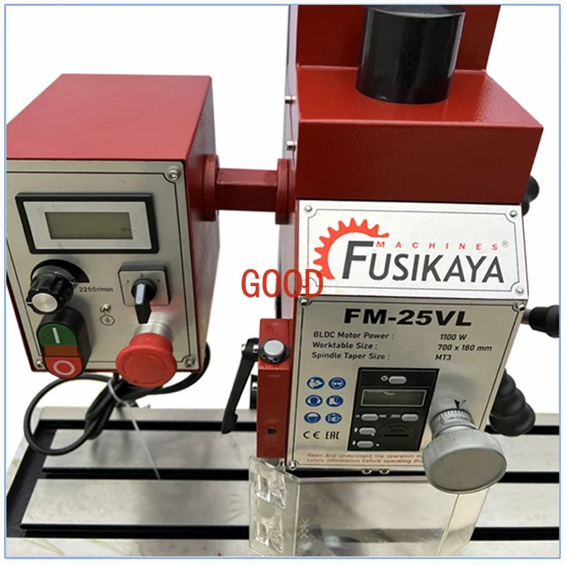MMOOKA Fusikaya FM-25VL 1100W brushless motor DIY metal drilling and milling machine