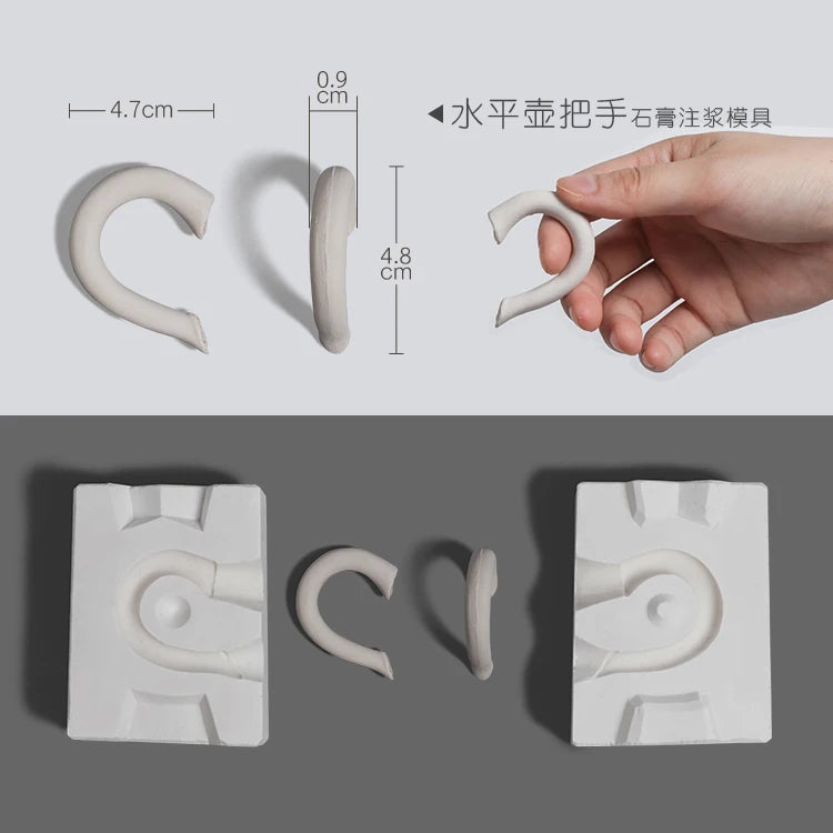 Pottery Clay Ceramic Coffee Cups, Handle Shaper Tools, Plaster Gypsum Mold Moulds, Handmade Craft Supplies, Different Kinds