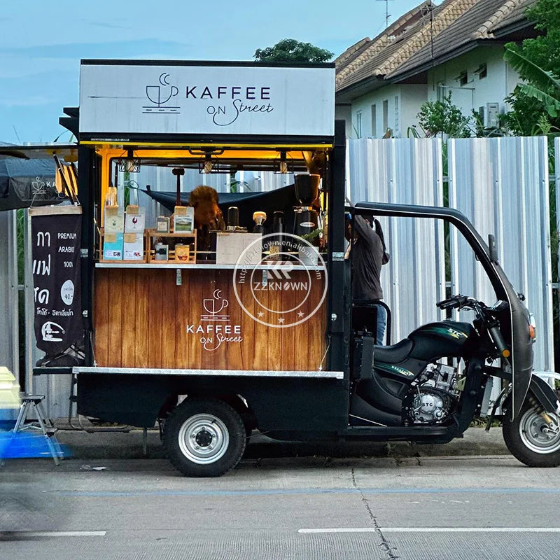 ANTNX 2024 Ape Tuk Tuk Food Tricycle Cart For Sale Electric 3 Wheels Coffee Bar Food Truck ANTNX.COM