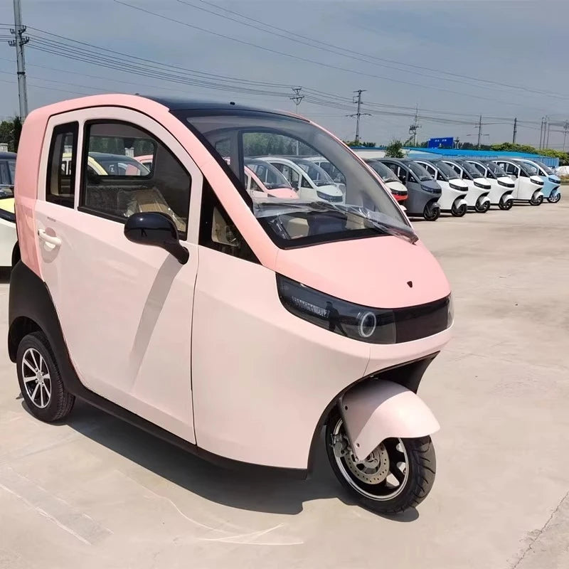 ANTNX China's Beautiful 3-Wheel Electric Pedal Scooter Chopper Tricycle with 2 Adult Passenger Seats for Home Roof Travel ANTNX.COM