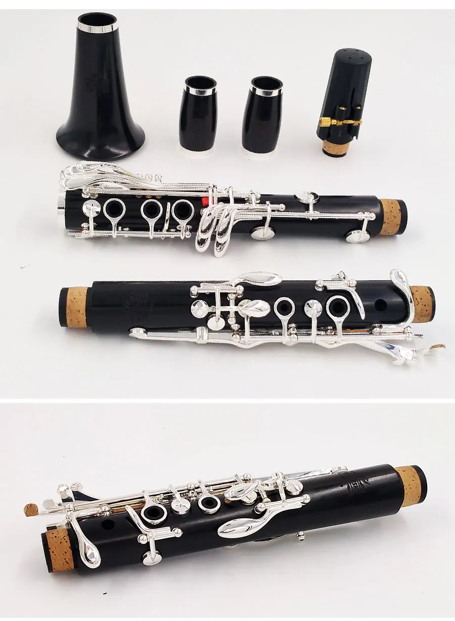 MMOOKA MORESKY Clarinet Wood ebony clarinet Tube 18 Keys bB Clarinet Grenadilla Solid wood bb clarinet LUNA