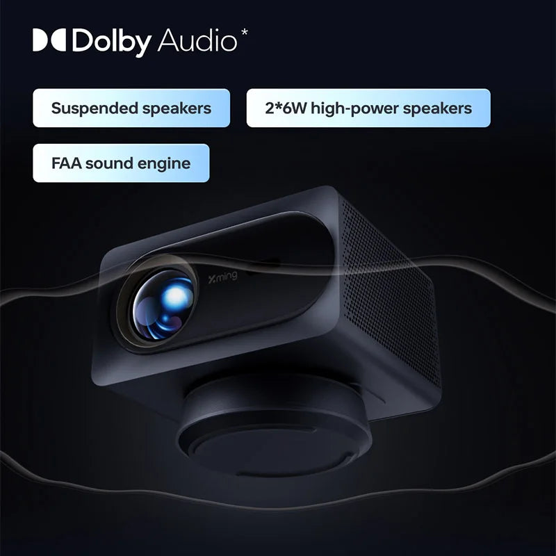 ANTNX Formovie Xming V1 Ultra Projector 1100ANSI Lumens HDR LED For Home Portable Cinema MEMC 4K 2+32GB Wifi6 Dolby Audio Laser Beamer ANTNX.COM