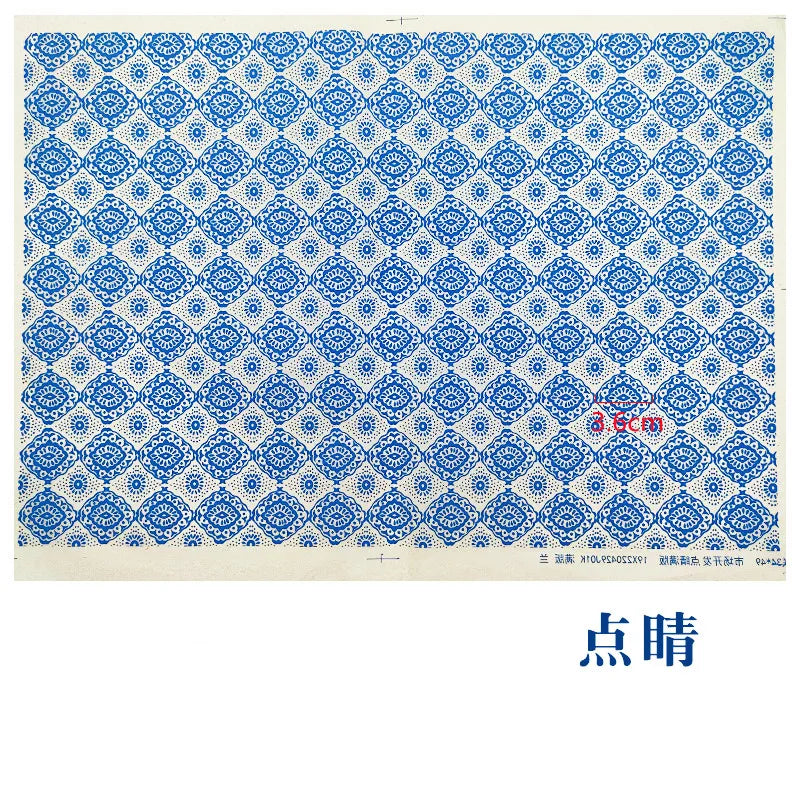 MMOOKA 1PCS New Pottery Ceramics Clay Transfer Paper Glaze Underglaze Flower Paper Jingdezhen Blue and White Porcelain Decal PaperMMOOKA.COM