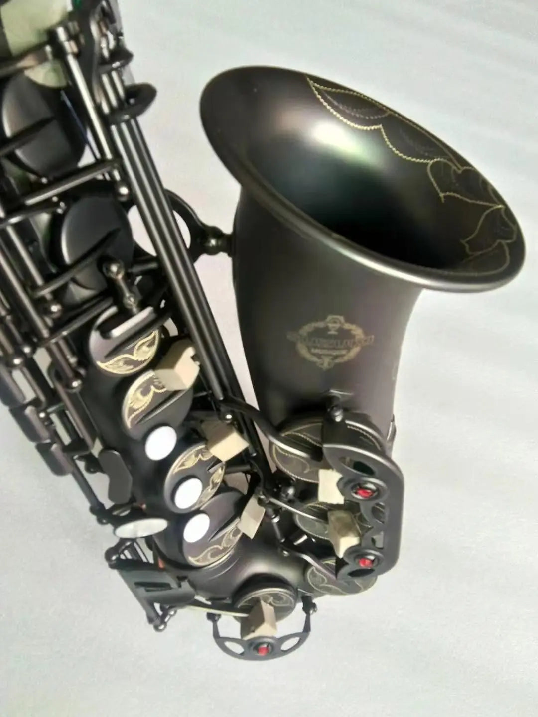 Western wind instrument alto saxophone SUZUKI Suzuki black nickel matte full body carving factory direct sales