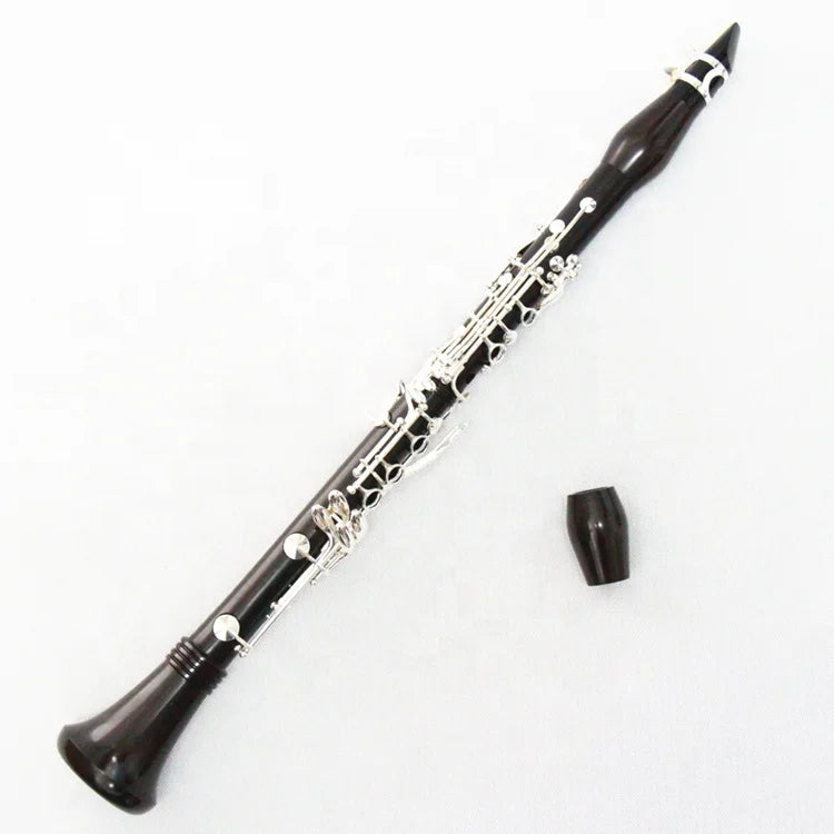 MMOOKA High Quality Ebony Body Clarinet 17 Keys Clarinet Silver Plated Professional Clarinet