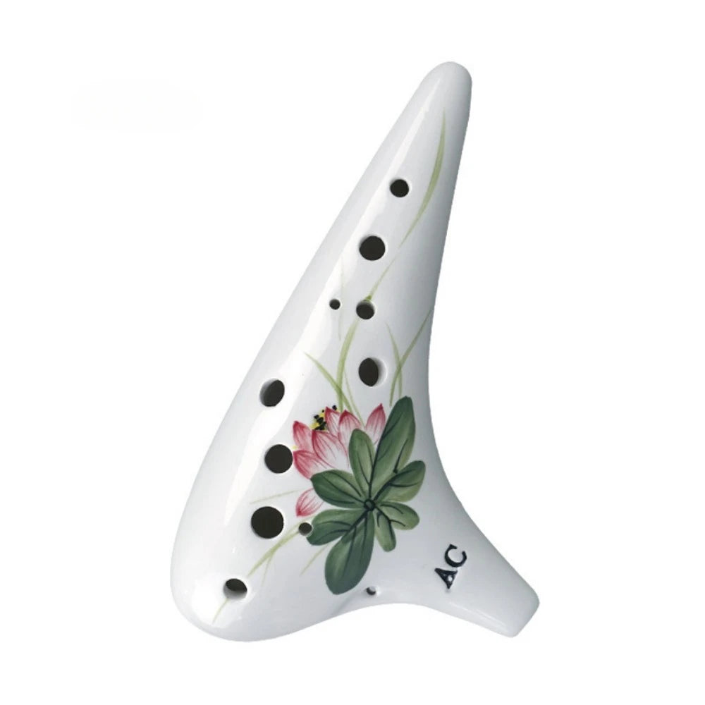 Legend Ocarina 12 Hole Alto C Tone Relief Sculpture Ceramics Ocarinas Professional Musical Instruments Offers Beginner Accessory