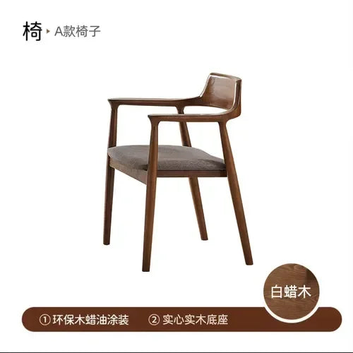 MMOOKA Round Dining Coffee Table Sets Wooden Chair Minimalist Living RoomDesigner Table Console Huismeubilair Modern Furniture
