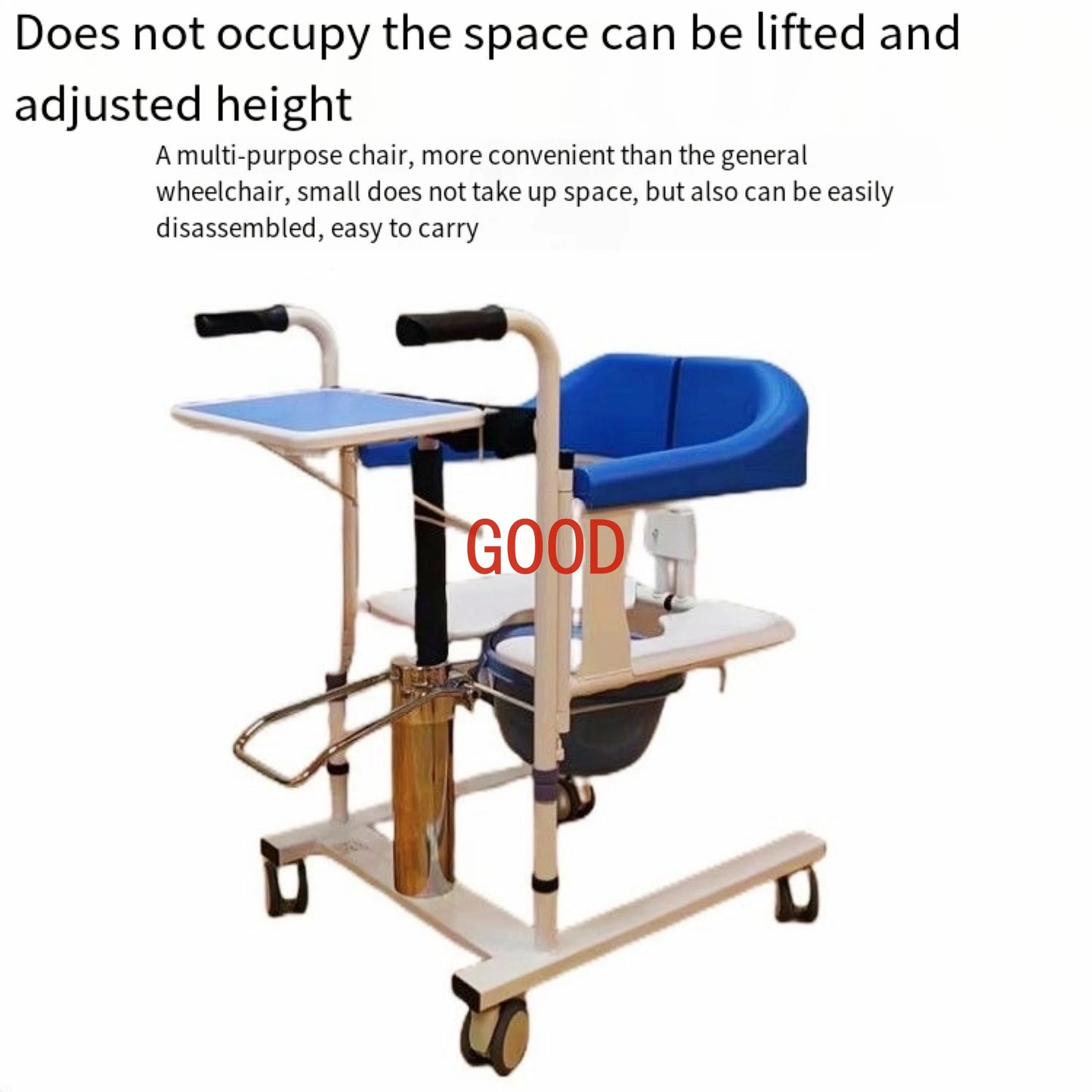MMOOKA Hydraulic Lift Elderly Patient Home Equipment Multifunctional Disabled Bathing Toilet Transfer Chair Max Load-bearing 150kg