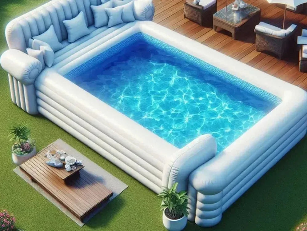ANTNX Large Inflatable Sofa Pool Inflatable Swimming Pool for Outdoor and Indoor Relaxation Water Resistant Durable Design ANTNX.COM