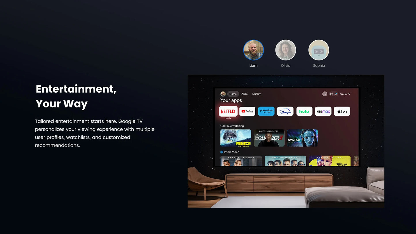 ANTNX Google TV Dangbei Mars Pro 2 4k 1080p Projector HDR10 2GB+32GB EMMC Home Projector Laser Projector ANTNX.COM