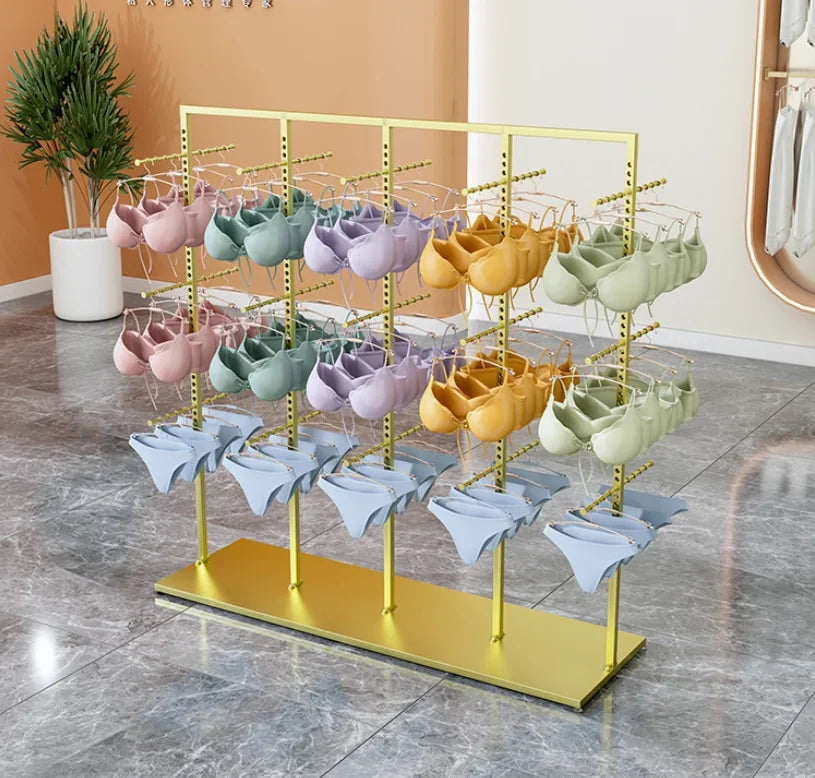MMOOKA Underwear store shelf Bra underwear display shelf lifting adjustment double side hanging bra shorts Nakajima display shelf
