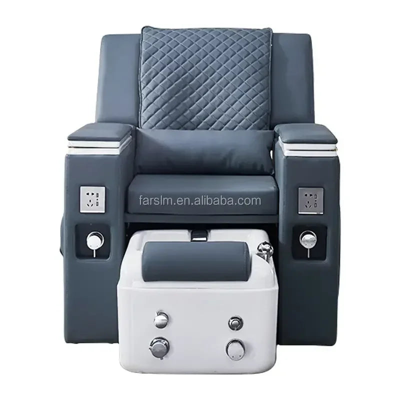 MMOOKA 2023 Professional Luxury Modern Beauty Nail Furniture Reclining Swivel Foot Spa Massage Pedicure Chair
