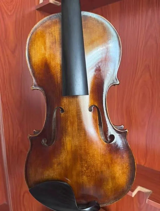 MMOOKA strong tone!All hand carved Violin 4/4 retro coffee Professional violino set musical instrument high-grade box