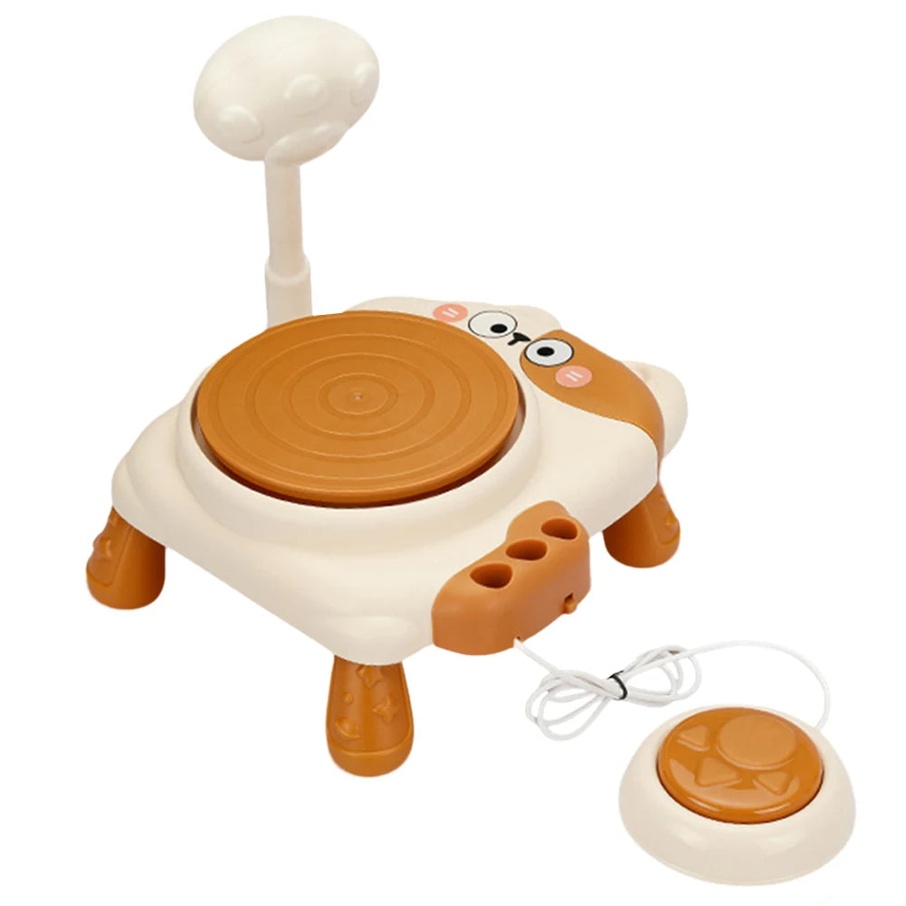 MMOOKA Kids Pottery Wheel Kit Cute Animal USB Powered Art Set for Creative DIY Crafting with Tools Birthday Gift for Ages 3 and UpMMOOKA.COM