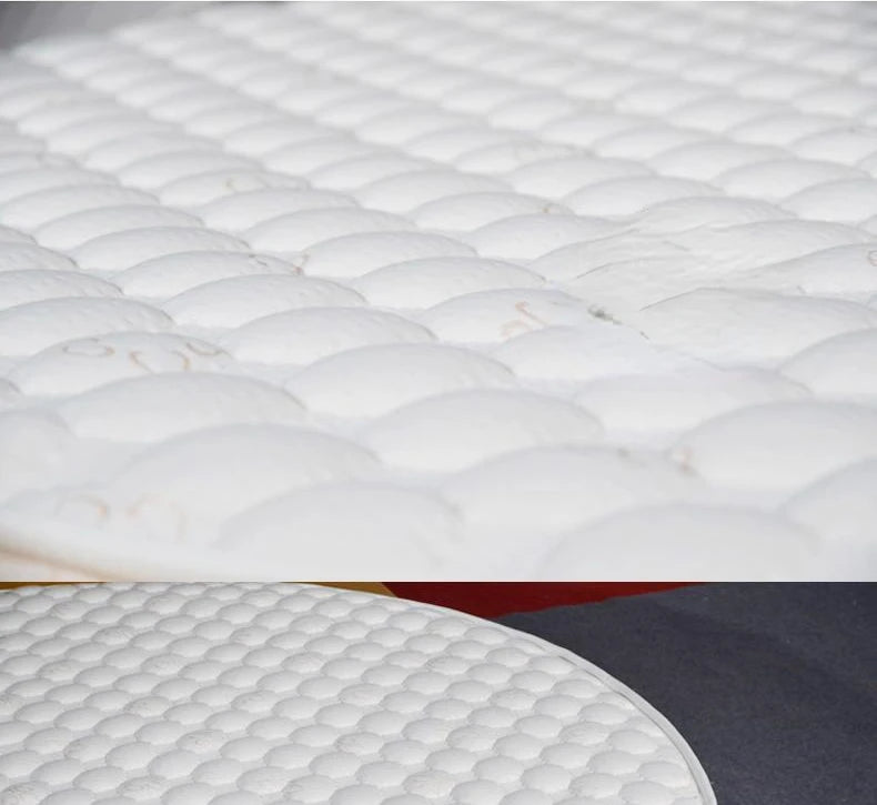 Round natural latex mattress spring soft and hard custom foldable Simmons mattress.