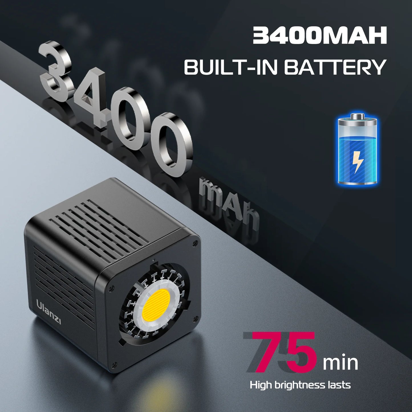 MMOOKA Ulanzi 40W Pro COB Video Light 2500-6500K Bi-Color Photographic LED Light for Photo Studio Film Camera Shooting Livstream Tikok