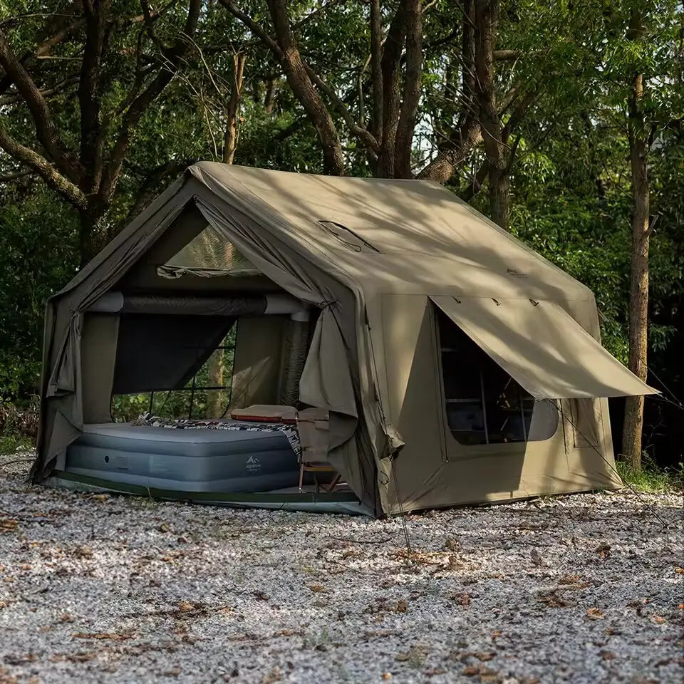 ANTNX Inflatable Tent for Camping - 6-8 Person 80.73 Square Feets Quick Setup Blow Up Tent,4 Season Inflatable Tent with Stove Jack ANTNX.COM
