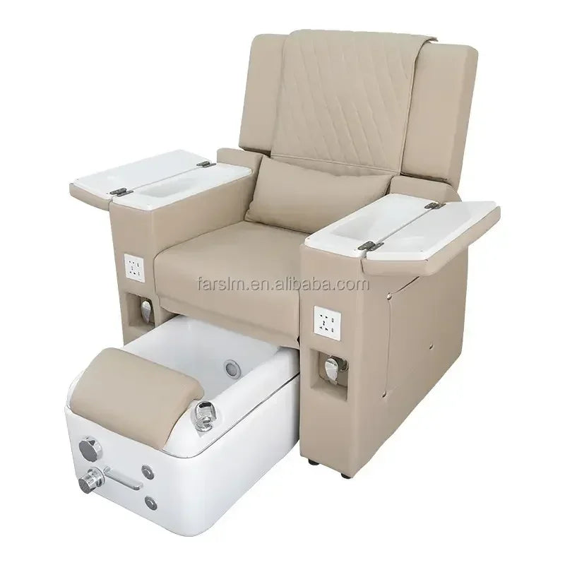 MMOOKA 2023 Professional Luxury Modern Beauty Nail Furniture Reclining Swivel Foot Spa Massage Pedicure Chair