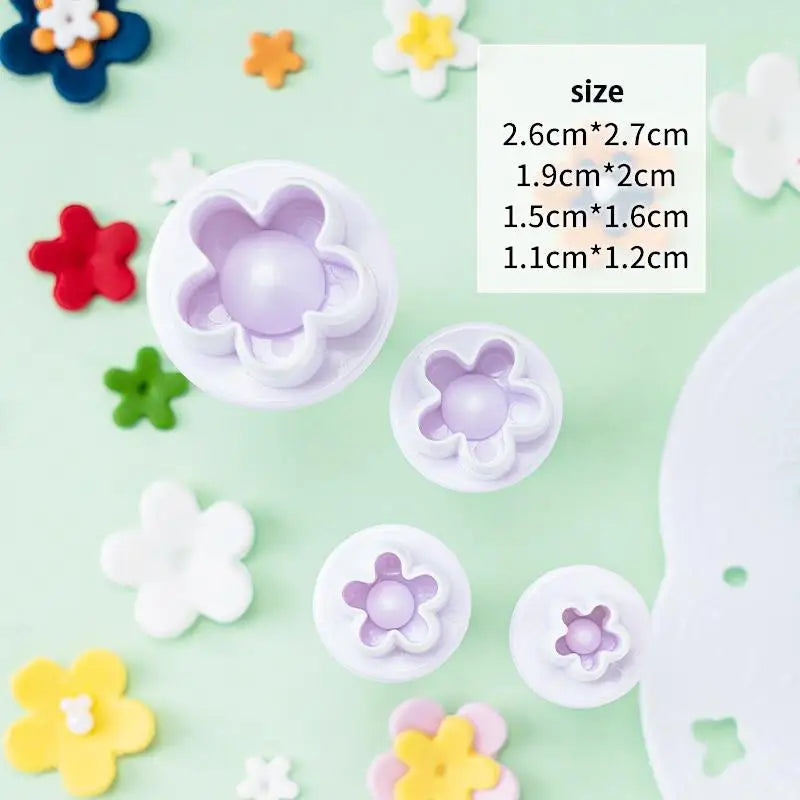 MMOOKA MMOOKA 3/4Pcs Ceramic Cutting Mold Clay Polymer Pottery Sculpture Cutter Heart Star Shaped DIY Geometric Snow Figure Modeling ToolMMOOKA.COM