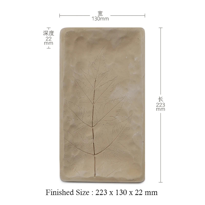 MMOOKA MMOOKA Creative Circular and Rectangle Gypsum Pottery Mold Moulds, Moulding by Stamping for Ceramic Clay Texture Tools, Tools SuppliesMMOOKA.COM