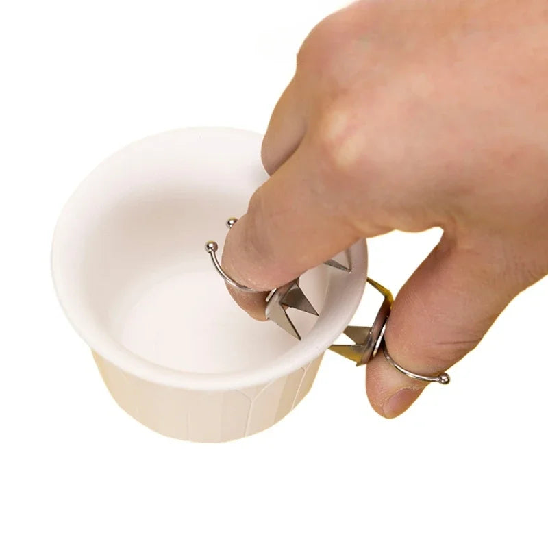 MMOOKA MMOOKA Pottery Glaze Tools Fingertip Dip Glaze Clip Stainless Steel Glaze Clip DIY Tea Cup Small Ceramic Coloring and Glazing ToolMMOOKA.COM