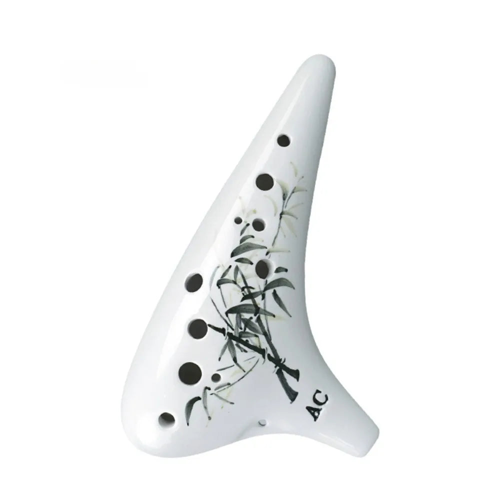 Legend Ocarina 12 Hole Alto C Tone Relief Sculpture Ceramics Ocarinas Professional Musical Instruments Offers Beginner Accessory