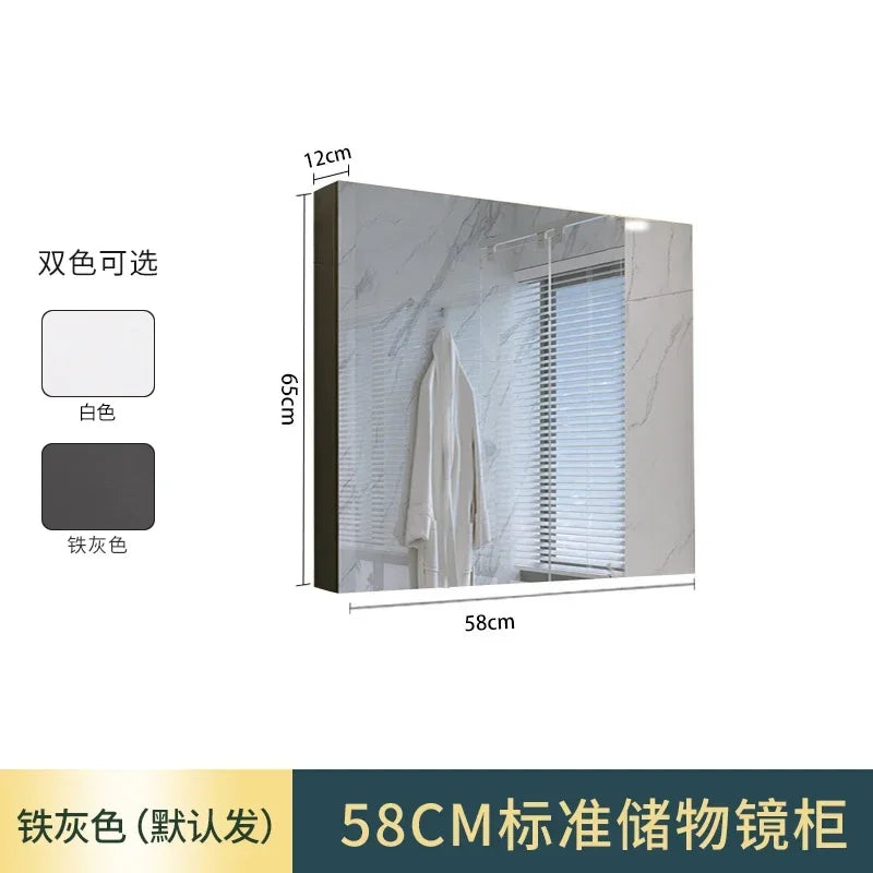 MMOOKA Wall Mounted Bathroom Cabinets Wall Mounted Mirror Aesthetic Vanity Bathroom Cabinet Smart Meubles De Salle De Bains Shelf