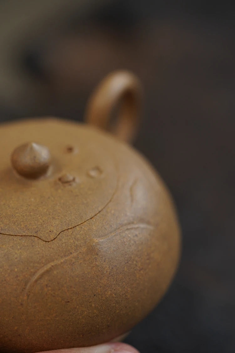 Zen Yuantang Yixing Handmade Original Purple Clay Pot Raw Ore Beige Clay Bionic Device 110cc